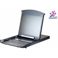 Aten KL1108VN, configuration suisse, Commutateur KVM, Noir