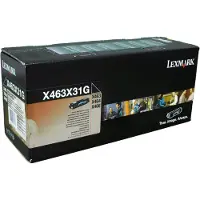 Lexmark X463, X464, X466 High Yield Return Program Toner Cartridge Cartouche de toner Original Noir