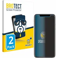 BROTECT Film anti-regards Anti-Spy Privacy Film de protection contre la lumière bleue (Apple iPhone X), Téléphone portable : film de protection, Bleu