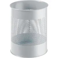 Durable Corbeille à papier - métal - 14,7 L - Ø 260 x H 315 mm - gris