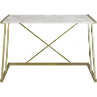Skye Decor , Anemon- Anemon HDL, blanc,or, tables basses, 75x120x60 cm, 100% panneau de particules mélaminé