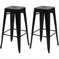 MCW Tabouret de bar -A73 (lot de 2)