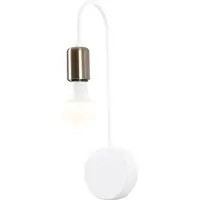 Opviq , Baston- Baston OPV, blanc, appliques murales, 10 x 14 cm, corps en métal