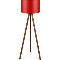 Opviq , AYD, 38 x 140 cm, lampadaire, rouge, marron, 70 % MDF / 30 % PVC