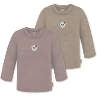 Normani T-Shirt 'Taupo' beige foncé / rose ancienne
