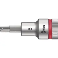 Wera 8740 C HF Douille à embout Zyklop à emmanchement 1/2" avec fonction de retenue, 6 x 60 mm