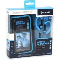 Platinet Ecouteurs Intra-Auriculaires - - PM1070 - Sport - Résistant à la transpiration - Jack 3,5mm