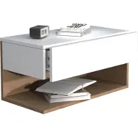 Hioshop Tiroir mural en bois Table de chevet murale Tiroir Console Table de chevet Usal XL 60 cm Tiroir mural en bois Table de chevet murale Tiroir Console Table de chevet Usal XL 60 cm