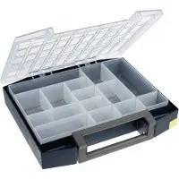 Raaco Valise de rangement en polycarbonate boxxser 80 5x10-14 bleu