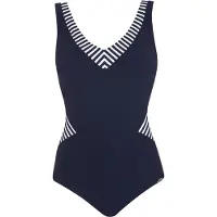 Sunflair Maillot de bain bleu foncé / blanc