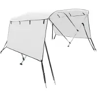 vidaXL 4-Bow Bimini-Top avec panneaux latéraux 243x(185-198)x137 cm