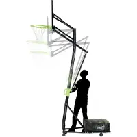 Exit Galaxy Panneau de Basket – avec Anneau Dunk & Filet – Mobile sur Roulettes – Extérieur