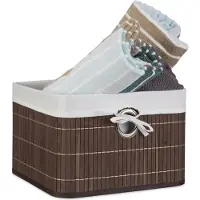 Relaxdays Corbeille Panier de rangement (31 cm, 1x)