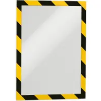 Durable Duraframe Security A4 cadre magnétique Noir et Jaune