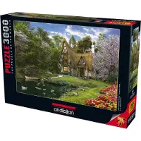 AnaTolian Puzzle Petite maison de printemps au bord du lac 3000 pièces