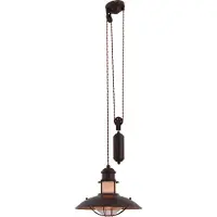 Naeve Cottage Lampe à suspendre E27 Ø35cm brun