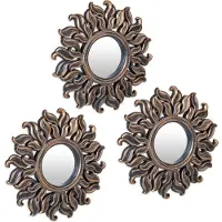 Relaxdays 3x miroir (24 cm)