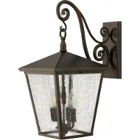 Elstead Lighting Applique murale d'extérieur rétro « Royal Bronze » E14 60 W Trellis