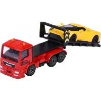 Majorette MAN TGS Tow Truck w. Ford GT yellow