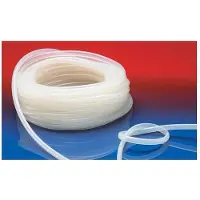Norres Tuyau alimentaire en PTFE, diamètre intérieur 8 mm, diamètre extérieur 5,00 mm, longueur 50 m, épaisseur de paroi 1,00 mm