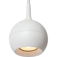 Lucide Track Favori Lampe suspendue - Ø 9 x 145 cm - Système de rail monophasé - blanc