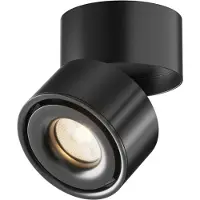 Maytoni Yin LED Plafonnier, Plafonnier 15W Noir 3000K 90Ra Blanc Chaud (950 lm)