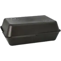 Papstar Boîtes alimentaires réutilisables "Circulware by Havel", 2 pièces, L 234 x l 156 x H 43 mm, polypropylène, noir, 24 pièces