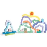 Hape Nature Scene Building Blocks Multicolore Enfants