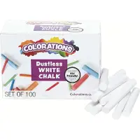Colorations - Craie blanche sans poussière, 100 pièces. (100x)