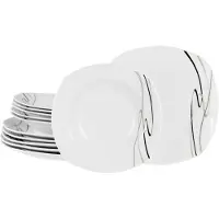Creatable , 19506, Amelie Piazza, Tafelservice 12-tlg, Porzellan
