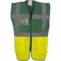 Yoko Gilet multifonction haute visibilité Vert / Jaune Fluo XXL