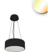 ISOLED Suspension LED, DN400, noir, 25W, ColorSwitch 3000/3500/4000K, dimmable