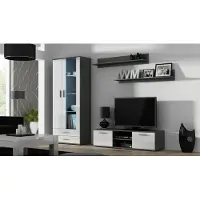 Cama Support TV SOHO 140 gris/blanc brillant