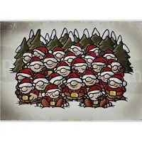 Pappnoptikum Le « Wichtelschlitzer » – calendrier de l'Avent morbide en papier, 38 x 27 cm