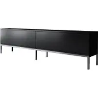 Skye Decor , Lord - Black, Silver, Meubles TV, noir, 180 x 47 x 30 cm