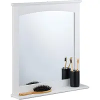 Relaxdays Miroir avec étagère (55 x 60 cm)