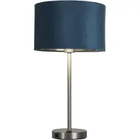 Searchlight Lampe de table Finn or avec bleu