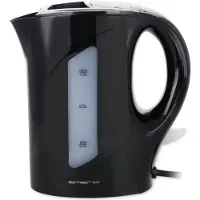 Emerio Bouilloire 1 litre – Protection contre la surchauffe – Arrêt automatique – Indicateur de niveau d’eau – 900 W – WK-121616.1 – Noir