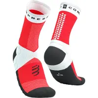 Compressport Chaussettes Ultra Trail Socks V2.0 Blanc Rouge, Taille Taille 2