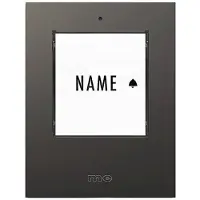 M-E Modern-Electronics 41303 Sonnette Sans Fil Emetteur éclairée, Avec Porte-nom X915522 -