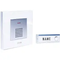 M-E Modern-Electronics Set complet pour Sonnette sans fil FG5.2 200 m blanc, argent