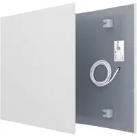 Xcoast Chauffage infrarouge 500 W, 10 m², blanc, Radiateur, Blanc