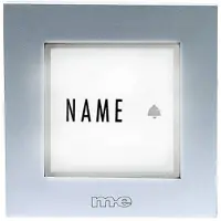 M-E MODERN-ELECTRONICS Plaque de sonnette simple KTB-1 S argent 12 V/1 A (KTB-1 S)