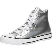 Converse Baskets montantes enfant CHUCK TAYLOR ALL STAR METALLIC filles - Argenté - 36
