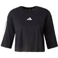 Adidas Essentials 3 Stripes Cotton Loose Short Sleeve T-shirt Noir L Femme
