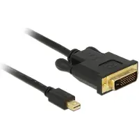 DeLOCK Mini DisplayPort — DVI (0.50 m), Câble vidéo, Noir