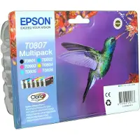 Epson T0807 - 6 couleurs - Cartouche d'encre - Multipack