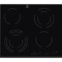 Electrolux Ehf 6343fok Vitroceramic Hob 60 Cm 4 Burners Noir