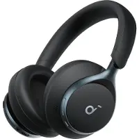 Soundcore Casque sans fil circum-auriculaire Soundcore Space One, réduction de bruit active adaptative, haute résolution, Bluetooth 5.3, noir