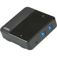 Aten Commutateur de partage USB - US234 iDate Super Hub - 2 ports USB 3.0 - Noir